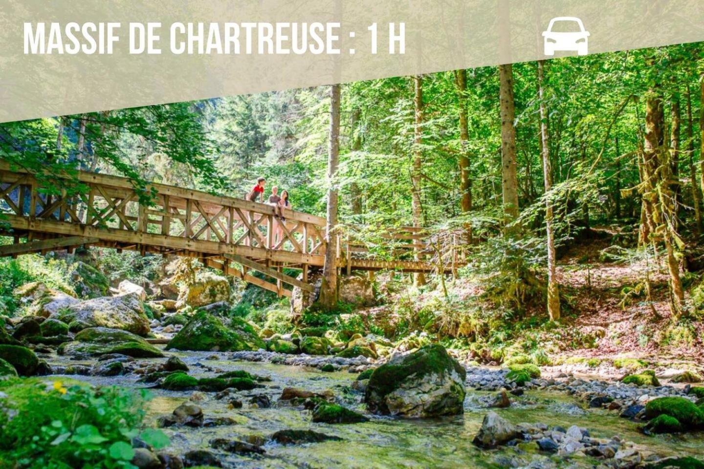Les Cantinieres - Bourgoin Jallieu - Jardin Prive Ruy-Montceau Esterno foto